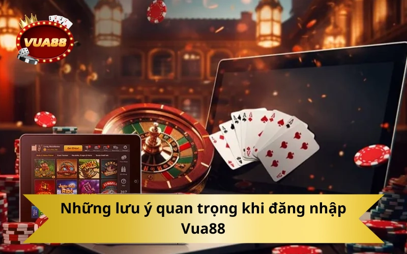Những lưu ý quan trọng khi đăng nhập Vua88